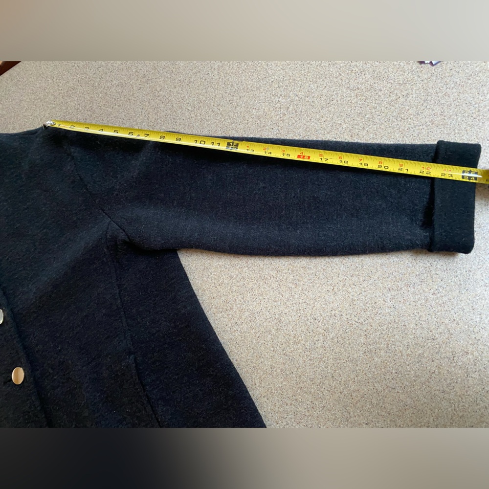 Nomadic Traders Black Wool Two Button Jacket with… - image 10